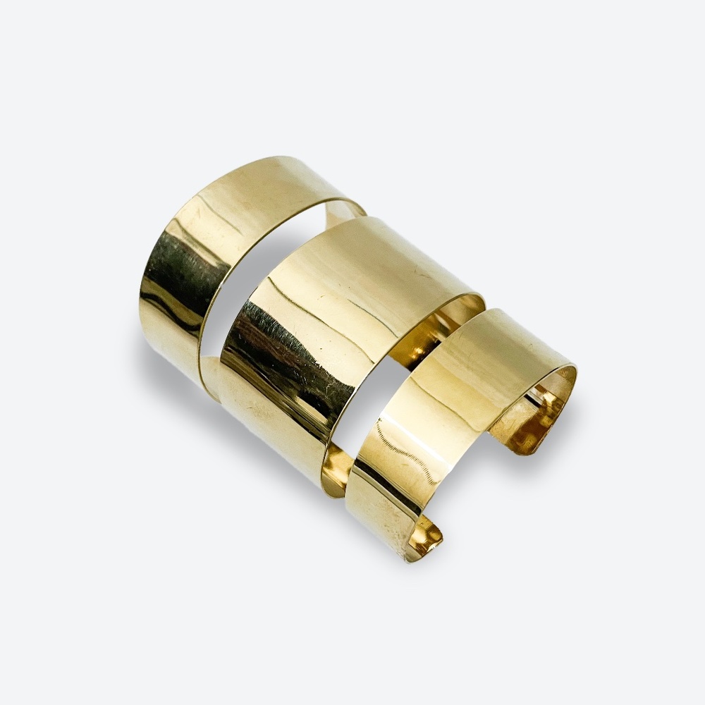 Aged Gold Brass Cuff